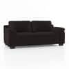 Esquel Premium 3 Seater Fabric Sofa in Deep Brown Velvet Colour