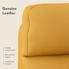 Maurice Leather Recliner in Yellow Colour