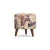 Ryder Solid Wood  Ottomon in  Beige Colour