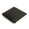 Moss Knit Black Cotton Cushion Cover  16X16 Inches