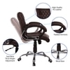 Vooilea Mid Back Executive Chair in Brown Colour