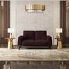 Granada Premium 2 Seater Fabric Sofa in Deep Plum Velvet Colour