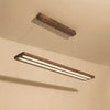 Avril 36 Brown Solid Wood Single Hanging Light