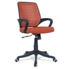 Diicea Mid Back Ergonomic Chair in Orange Colour