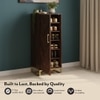 Nina 12 Pairs Solid Wood Shoe Cabinet In Mango Walnut Finish