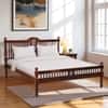 Nilaya Sheesham Wood Queen Size Non Storage Bed in Honey Oak Finish