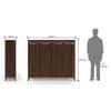 Webster 48 Pair Shoe Rack in Walnut Finish