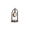 Hanging Black Antique Clock With Compass on Base