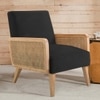 Evant Ratan Accent Chair in Black Colour