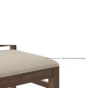 Atlas Solid Wood Dining Chair in Danish Walnut Finish & Wheat Brown Colour - Set of 2