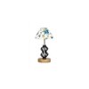 Gia Multicolor cotton Table lamp with Wood & Iron Base