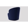 Aron Accent chair Velvet in Navy Blue Color
