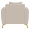 Daraco Velvet 1 Seater Sofa in Cream Color