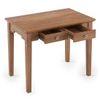 Malabar Solid Wood Study Table in Amber Walnut Finish