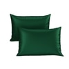 Stoa Paris Satin Pillow Covers,  Premium Plain Pillow Cover Set of 2, 68L x 45W cms - Emerald Green