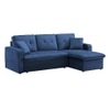 Universe Solid Wood Sofa cum Bed in Navy Blue