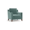Abbey 1 Seater Fabric Sofa In Dusty Turquoise Velvet Colour