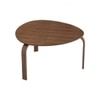 Scandinavian Sandra Set of Two Coffee Tables Cocoa Finish