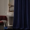 Stoa Paris Velvet Long Door Curtains, Premium Dim-Out Curtain for Pack of 2, Date Night - Blue Enigma