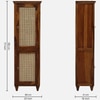 Sheesham Wood 2 Door Wardrobe In Provisional Teak Finish