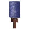 Devansh Solid Wood Electric Wall Light in Blue Colour with Blue Shade Count of 1 Light