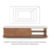 Nami Solid Wood And Banswara Marble TV Cabinet In White Oak Finish