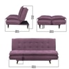 Hudson 3 Seater Sofa Cum Bed In Purple Colour