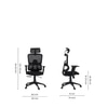Falcon High Back Mesh Office Chair in Black Colour