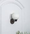 Luster Glass and Metal Wall Light