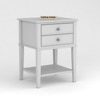Anton Mango Wood Side and End Table (White Finish)