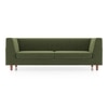 Rubik Essential 3 Seater Fabric Sofa In Moss Green