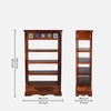 Sheesham Solid Wood  Bookshelf in Honey Oak Finish