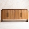 Linn Solid Wood Sideboard in Brown Colour
