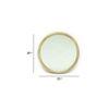 Gleaming Gold Stainless Steel Wall Mirror in gold color