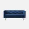 Caraven Fabric Sofa (Navy Blue)