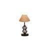 Kaylani Beige Jute Table lamp with Iron Base