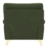 Osbert Velvet 1 Seater Sofa in Olive Green color