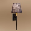 Devansh Metal Electric Wall Light in Black Colour with Blue Shade Count of 1 Light