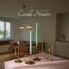 Radiant Gold Candle Holder Elegance