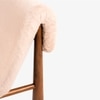 Olio Fabric Lounge Chair in Pink Colour