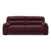 Thiene 3 Seater Leather Sofa in Wine Colour