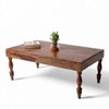 Hudson Sheesham Wood Coffee Table In Teak Finish