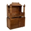 D'Dass Copper Sheesham and Mdf  Wall Hanging Wooden Temple For Pooja