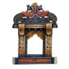 Desert Art Wooden Peacock Jharokha Wall Frame 18 Inch in Blue Colour
