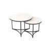 Griffin Nesting Coffee Table In Black Finish