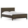 Masai Solid Wood King Size Nonstorage Bed In American Walnut 2 Tone Finish