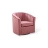 Accentrin Swivel Solid Wood Accentrel Chair in Dusty Colour
