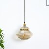 Oslo Gray Lustre Layered Glass Hanging Pendant Light
