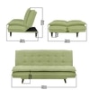Hudson 3 Seater Sofa Cum Bed In Light Green Colour