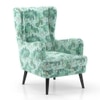 Genoa Wing Chair in Chitra Velvet Colour